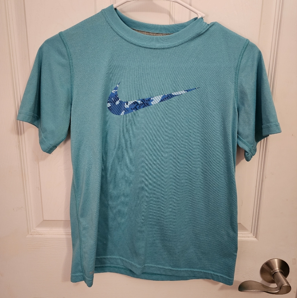 Teal Nike T-Shirt, Dri-Fit, Youth Medium, Used, Good Condition